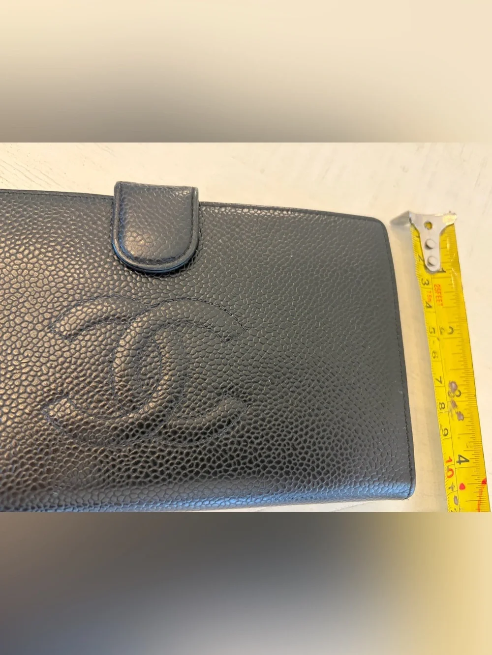 CHANEL Classic Black Caviar Leather Wallet